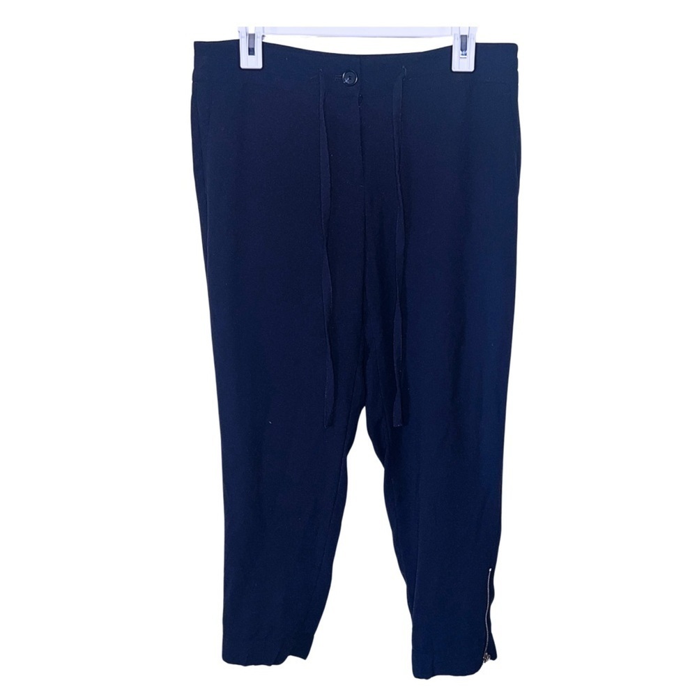 Ann Taylor LOFT Ankle Pants Dark Blue Zip Ankle Size 6